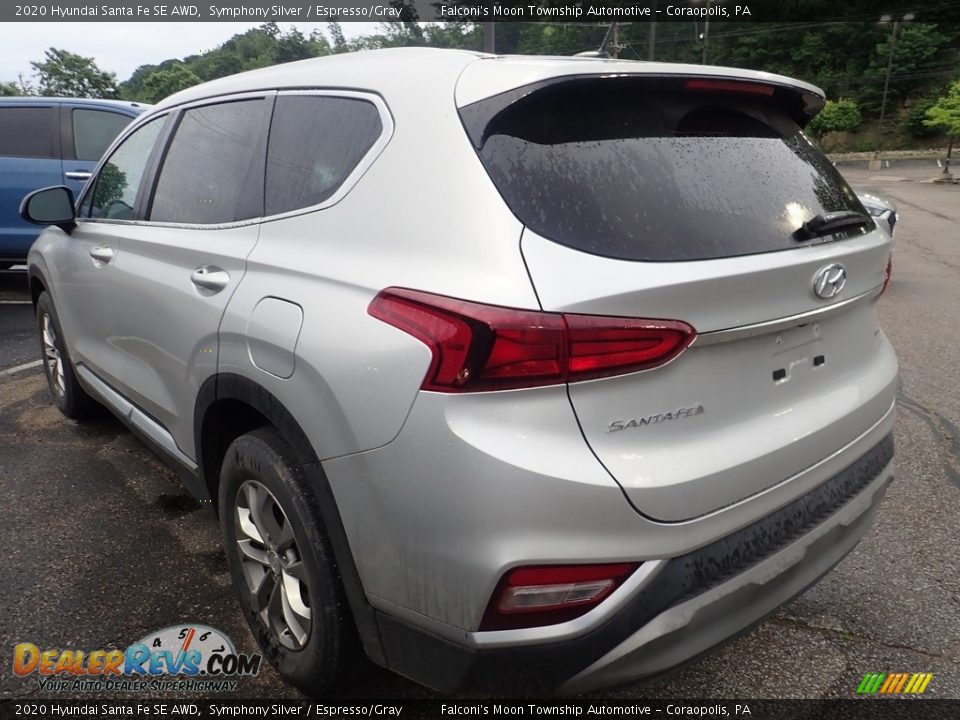 2020 Hyundai Santa Fe SE AWD Symphony Silver / Espresso/Gray Photo #2