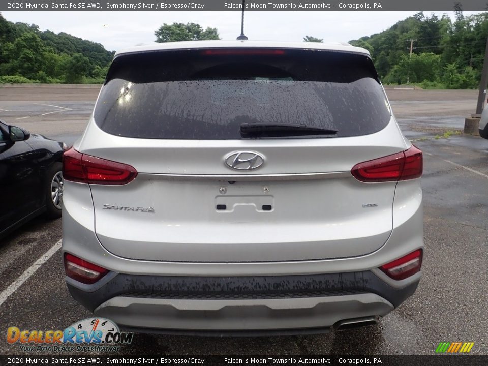 2020 Hyundai Santa Fe SE AWD Symphony Silver / Espresso/Gray Photo #3