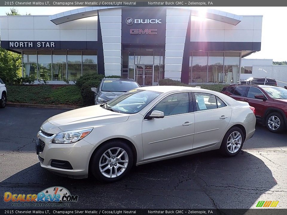 2015 Chevrolet Malibu LT Champagne Silver Metallic / Cocoa/Light Neutral Photo #1