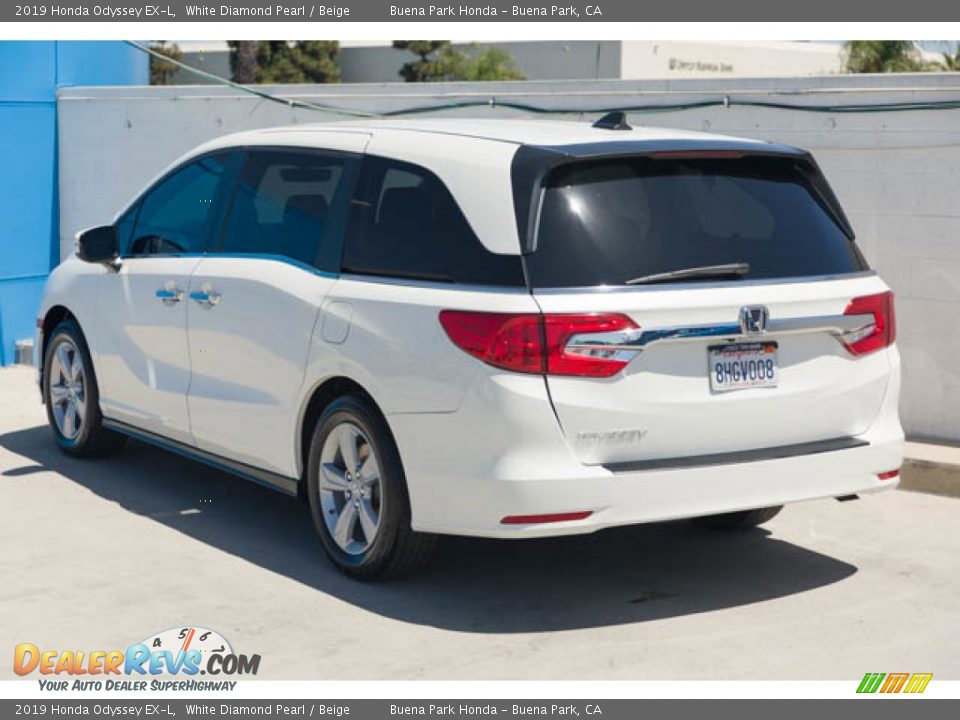 2019 Honda Odyssey EX-L White Diamond Pearl / Beige Photo #2