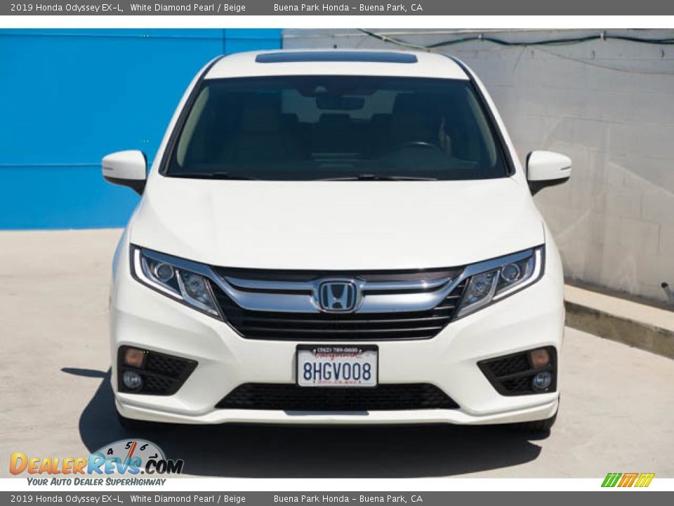 2019 Honda Odyssey EX-L White Diamond Pearl / Beige Photo #7