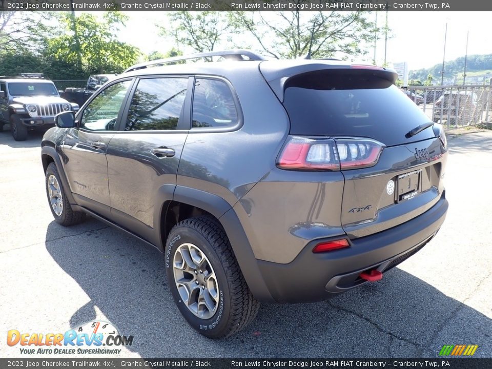 2022 Jeep Cherokee Trailhawk 4x4 Granite Crystal Metallic / Black Photo #3