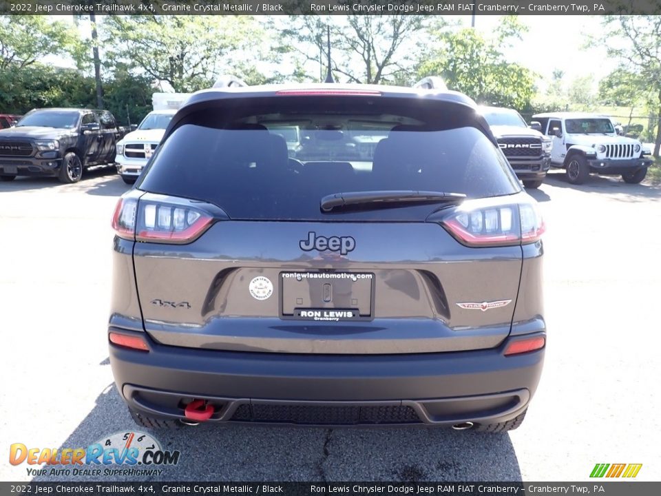 2022 Jeep Cherokee Trailhawk 4x4 Granite Crystal Metallic / Black Photo #4