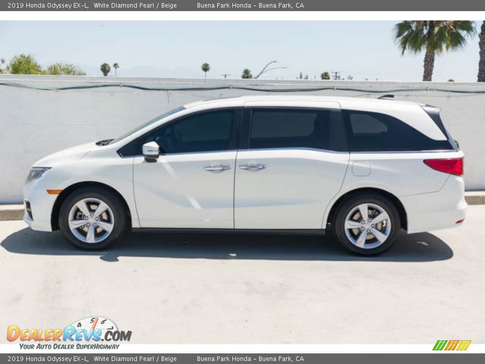 2019 Honda Odyssey EX-L White Diamond Pearl / Beige Photo #8