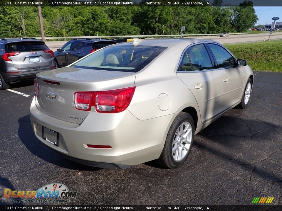 2015 Chevrolet Malibu LT Champagne Silver Metallic / Cocoa/Light Neutral Photo #7