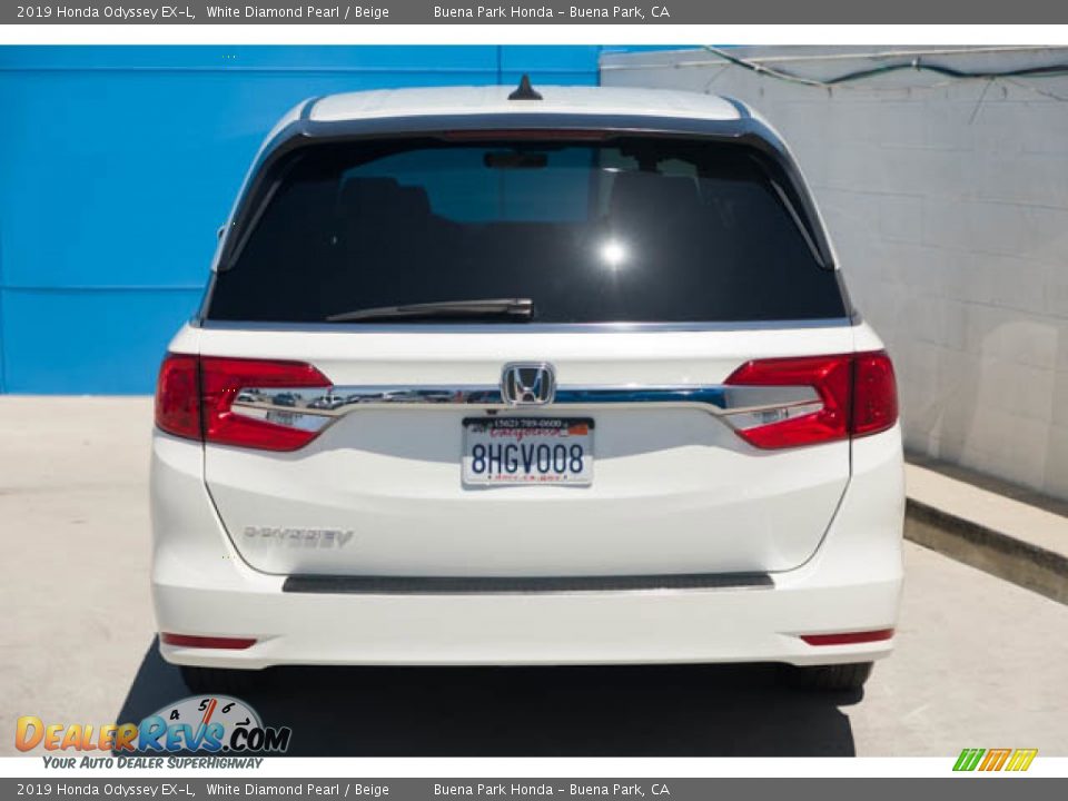 2019 Honda Odyssey EX-L White Diamond Pearl / Beige Photo #9