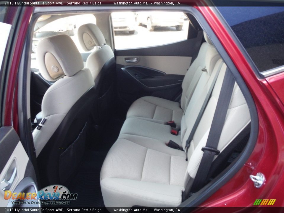 2013 Hyundai Santa Fe Sport AWD Serrano Red / Beige Photo #24