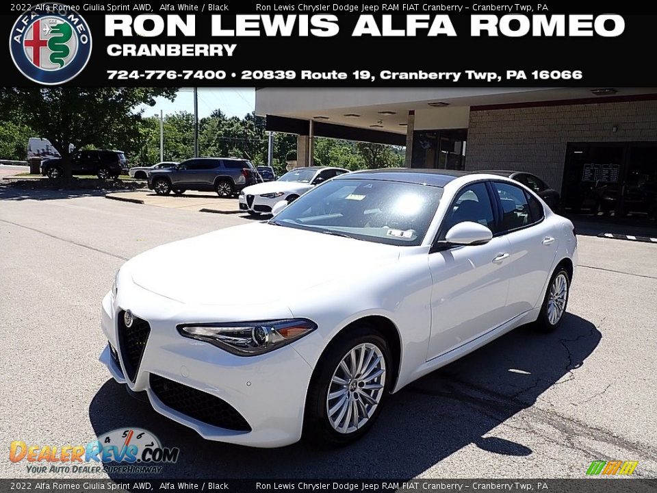 2022 Alfa Romeo Giulia Sprint AWD Alfa White / Black Photo #1