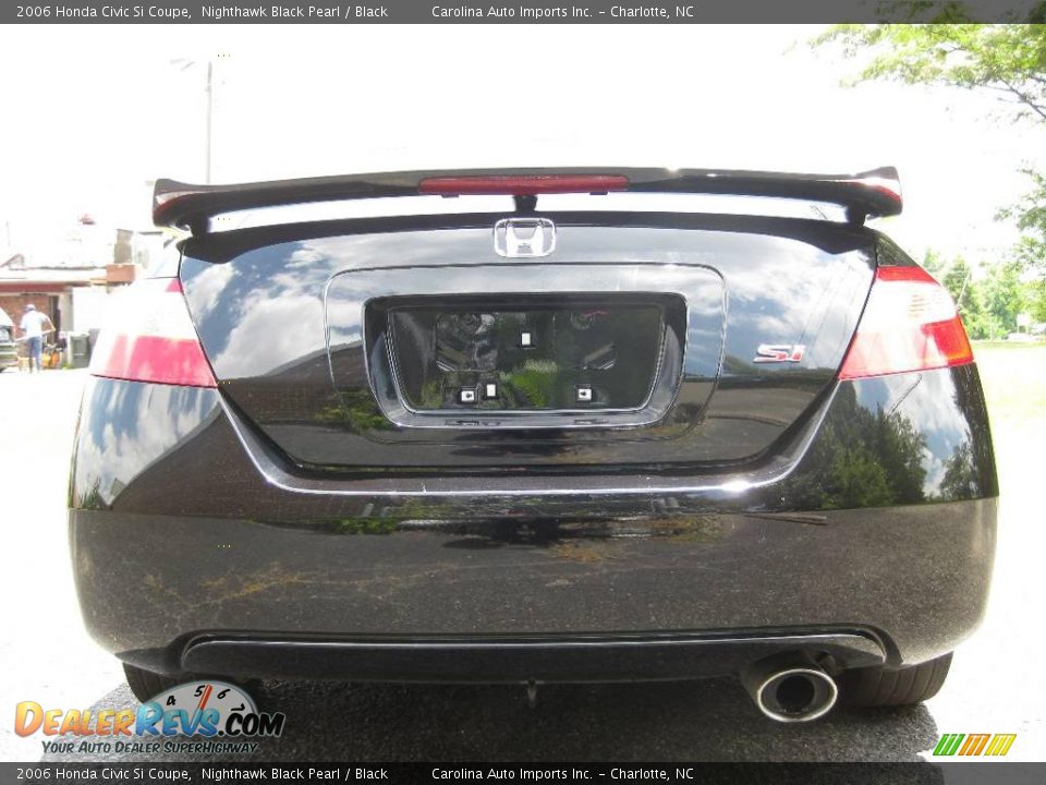 2006 Honda Civic Si Coupe Nighthawk Black Pearl / Black Photo #7
