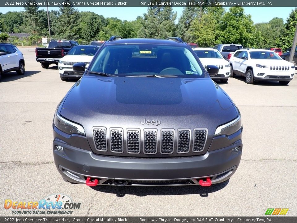 2022 Jeep Cherokee Trailhawk 4x4 Granite Crystal Metallic / Black Photo #8