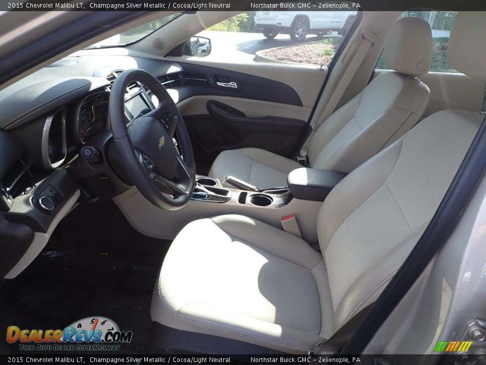 2015 Chevrolet Malibu LT Champagne Silver Metallic / Cocoa/Light Neutral Photo #19