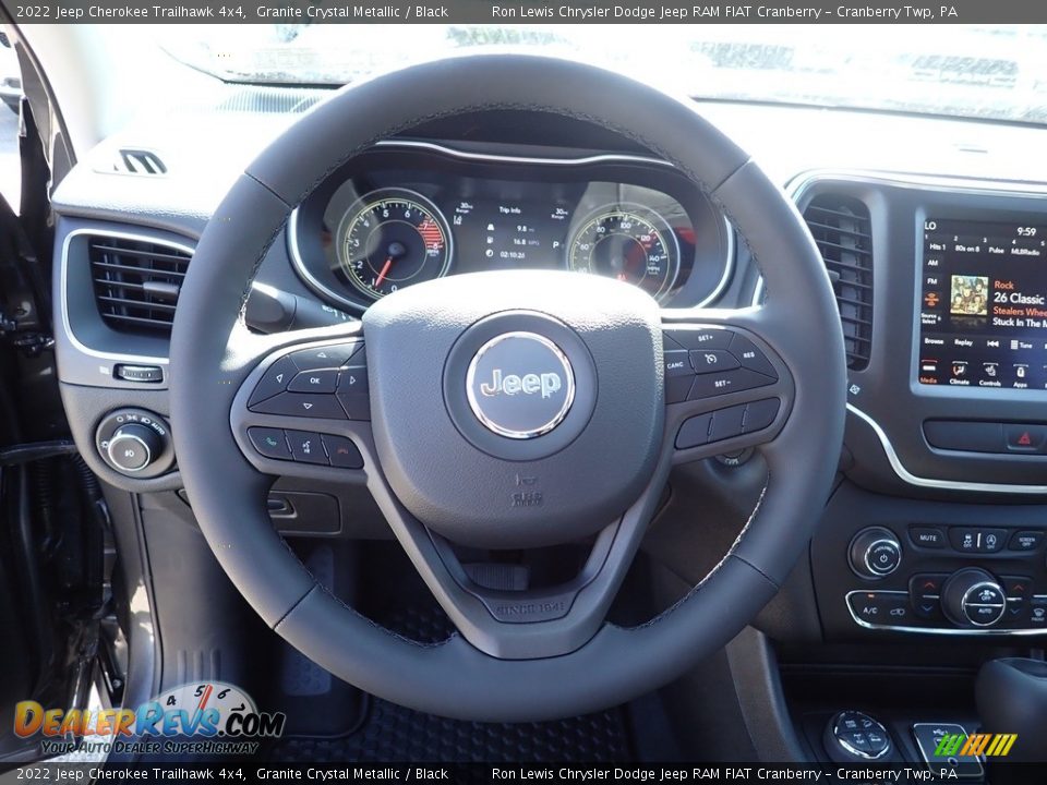 2022 Jeep Cherokee Trailhawk 4x4 Steering Wheel Photo #19