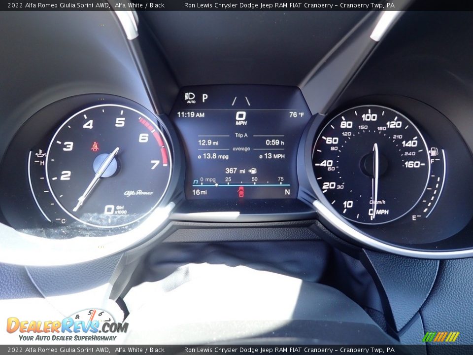 2022 Alfa Romeo Giulia Sprint AWD Gauges Photo #16