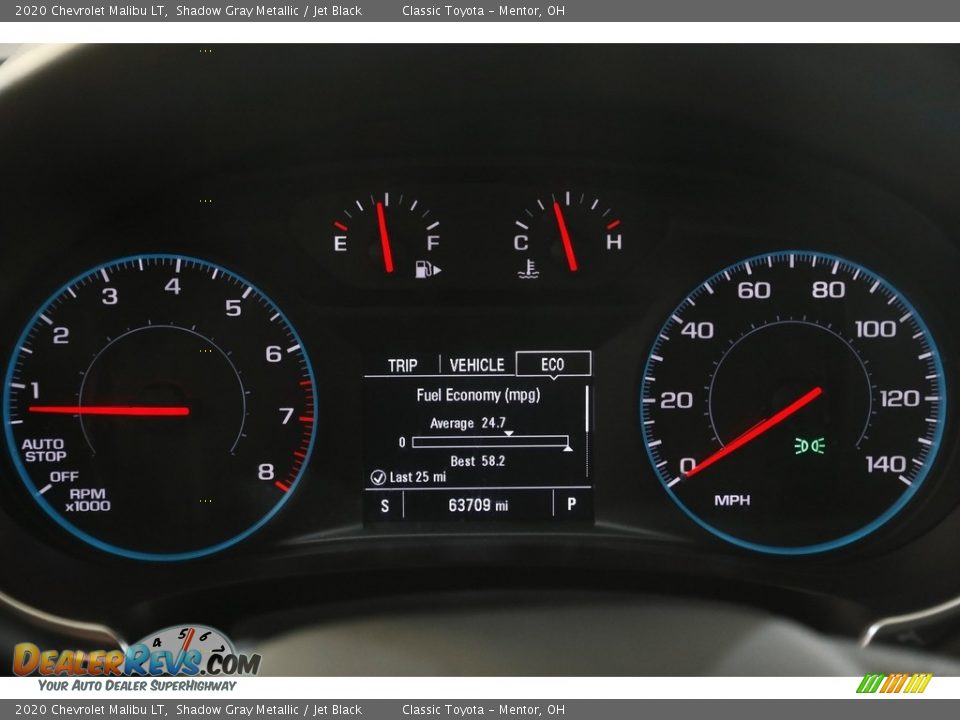 2020 Chevrolet Malibu LT Shadow Gray Metallic / Jet Black Photo #8