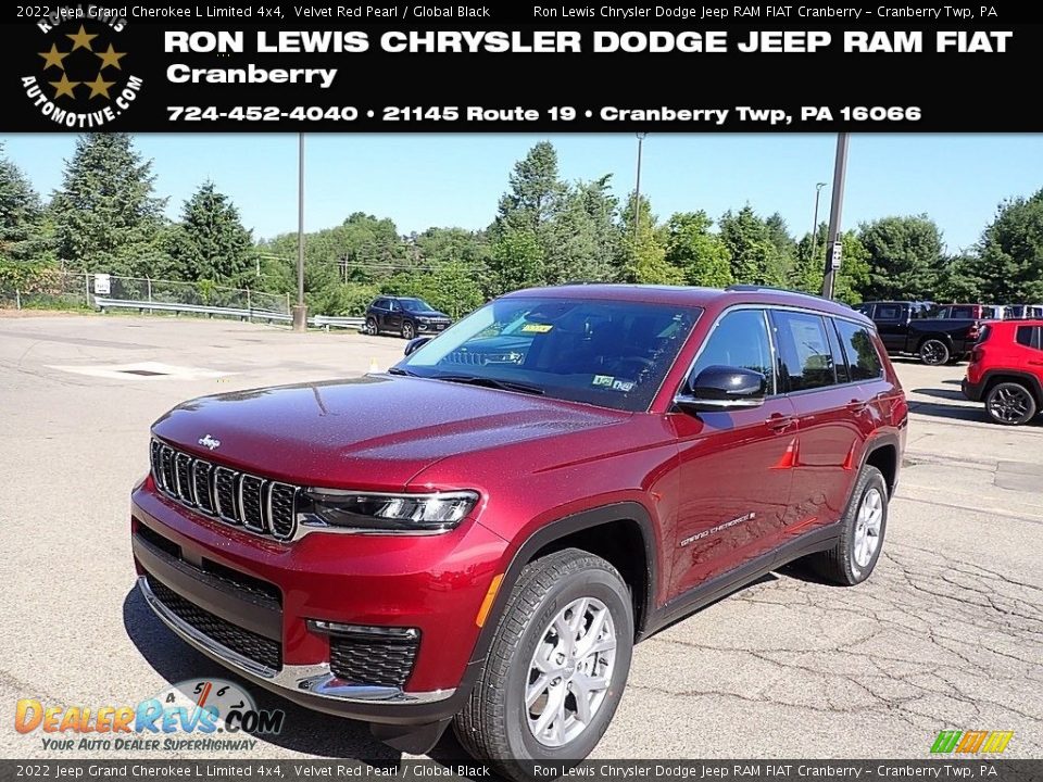 2022 Jeep Grand Cherokee L Limited 4x4 Velvet Red Pearl / Global Black Photo #1