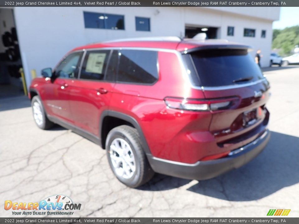 2022 Jeep Grand Cherokee L Limited 4x4 Velvet Red Pearl / Global Black Photo #3