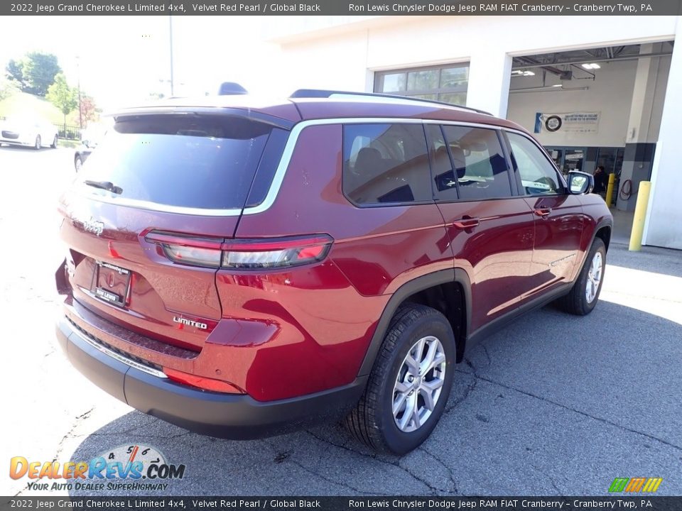 2022 Jeep Grand Cherokee L Limited 4x4 Velvet Red Pearl / Global Black Photo #5
