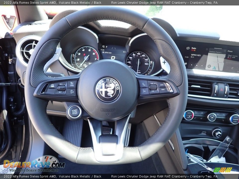 2022 Alfa Romeo Stelvio Sprint AWD Steering Wheel Photo #19