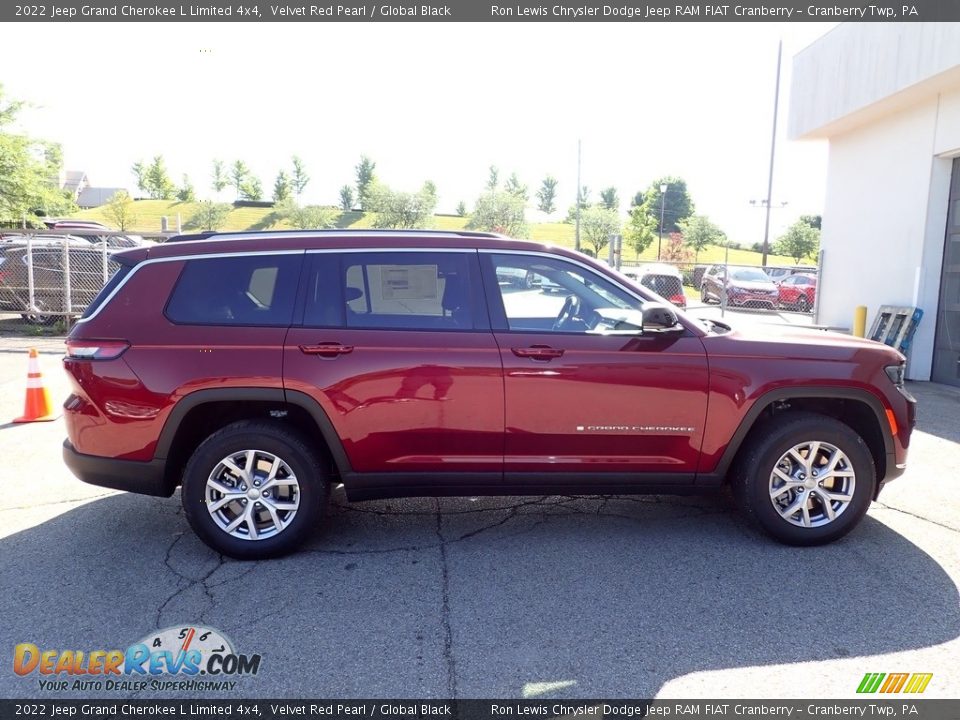 2022 Jeep Grand Cherokee L Limited 4x4 Velvet Red Pearl / Global Black Photo #6