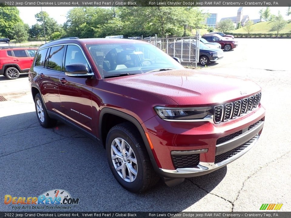 2022 Jeep Grand Cherokee L Limited 4x4 Velvet Red Pearl / Global Black Photo #7