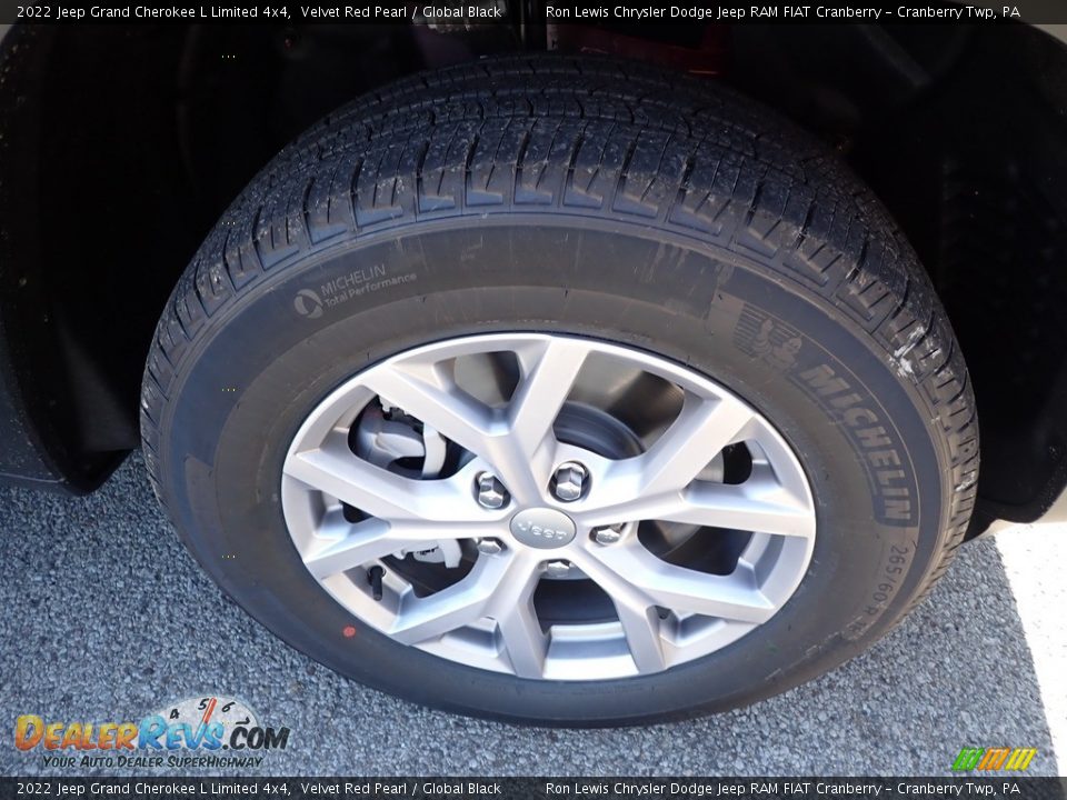 2022 Jeep Grand Cherokee L Limited 4x4 Velvet Red Pearl / Global Black Photo #9
