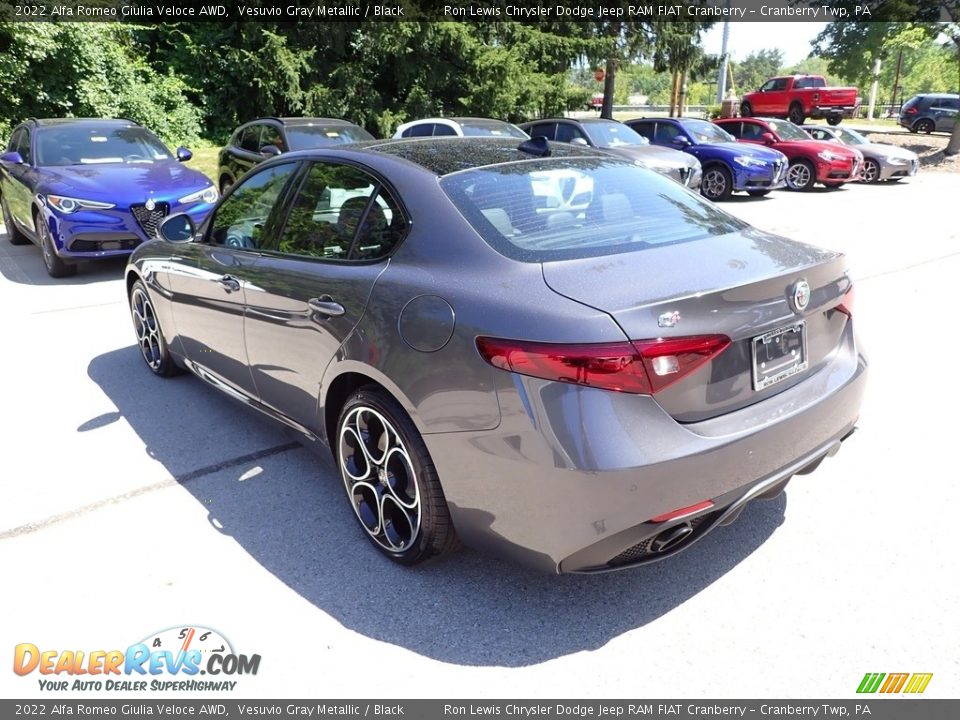 2022 Alfa Romeo Giulia Veloce AWD Vesuvio Gray Metallic / Black Photo #3