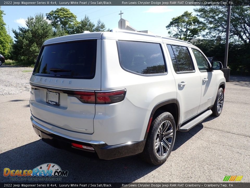 2022 Jeep Wagoneer Series III 4x4 Luxury White Pearl / Sea Salt/Black Photo #5