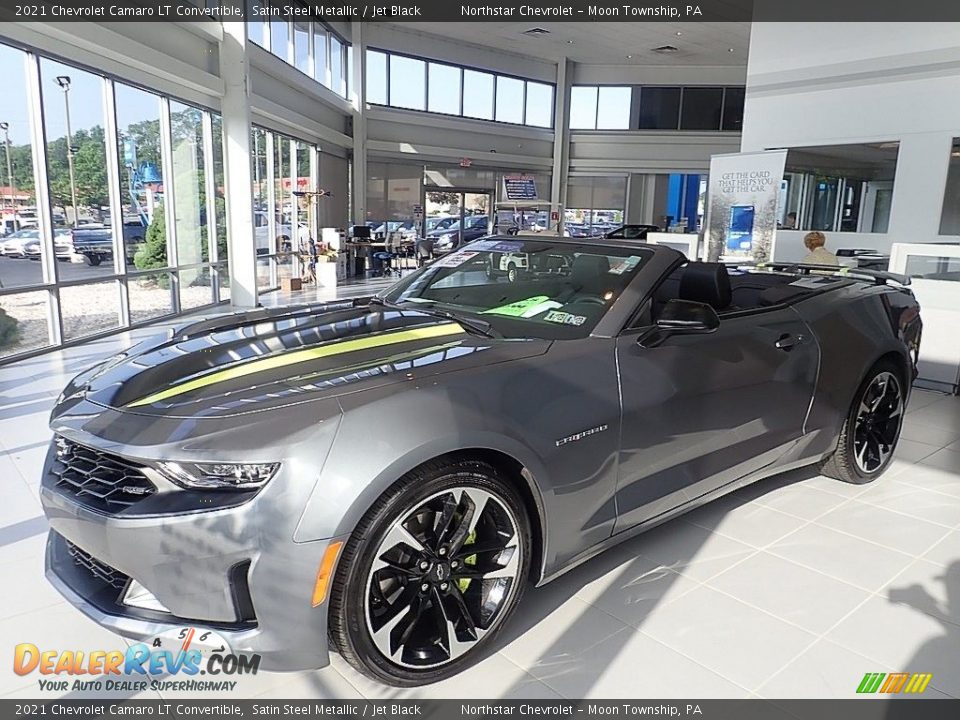 2021 Chevrolet Camaro LT Convertible Satin Steel Metallic / Jet Black Photo #1