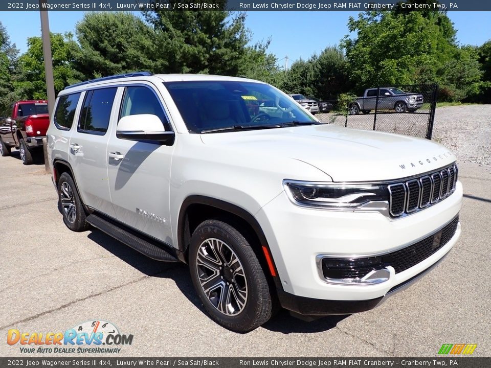 2022 Jeep Wagoneer Series III 4x4 Luxury White Pearl / Sea Salt/Black Photo #7