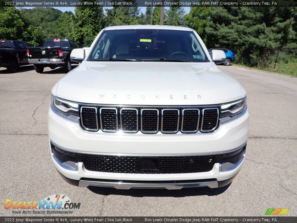 2022 Jeep Wagoneer Series III 4x4 Luxury White Pearl / Sea Salt/Black Photo #8