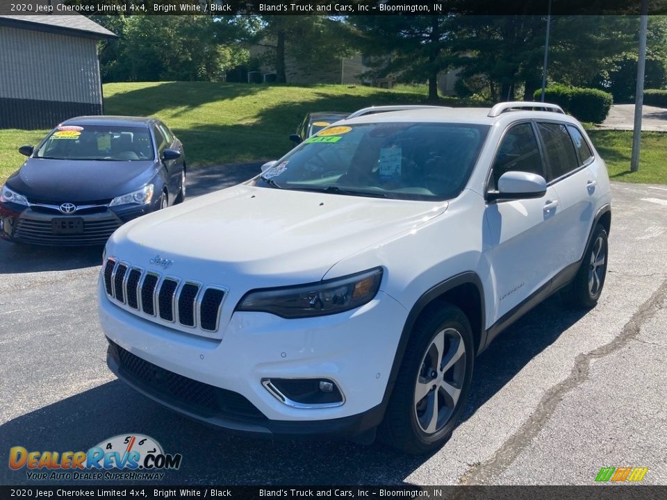 2020 Jeep Cherokee Limited 4x4 Bright White / Black Photo #2