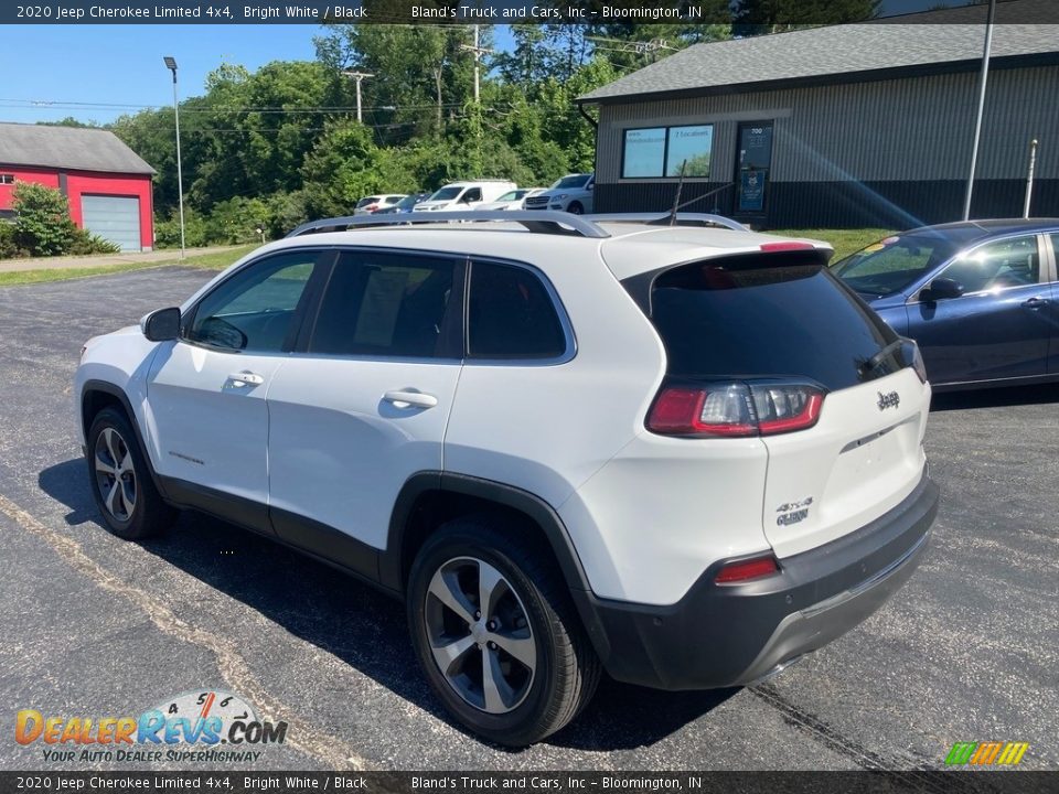 2020 Jeep Cherokee Limited 4x4 Bright White / Black Photo #3