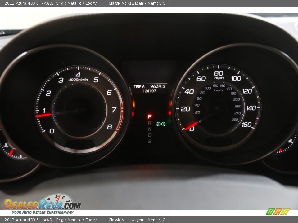 2012 Acura MDX SH-AWD Grigio Metallic / Ebony Photo #8