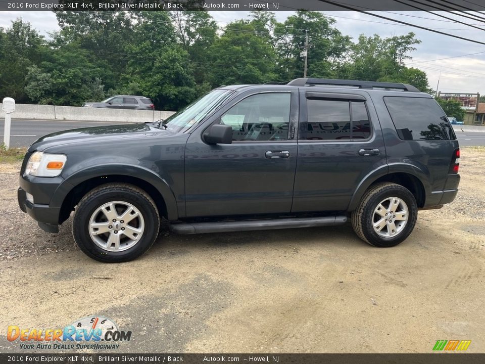 2010 Ford Explorer XLT 4x4 Brilliant Silver Metallic / Black Photo #5