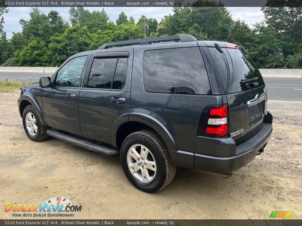 2010 Ford Explorer XLT 4x4 Brilliant Silver Metallic / Black Photo #6