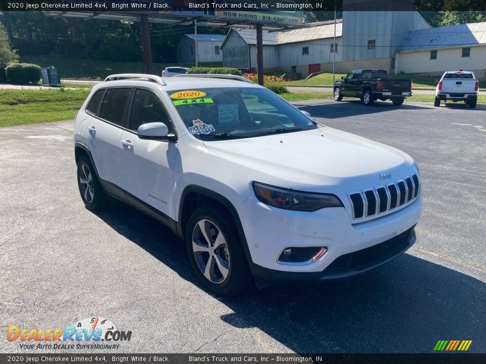 2020 Jeep Cherokee Limited 4x4 Bright White / Black Photo #5