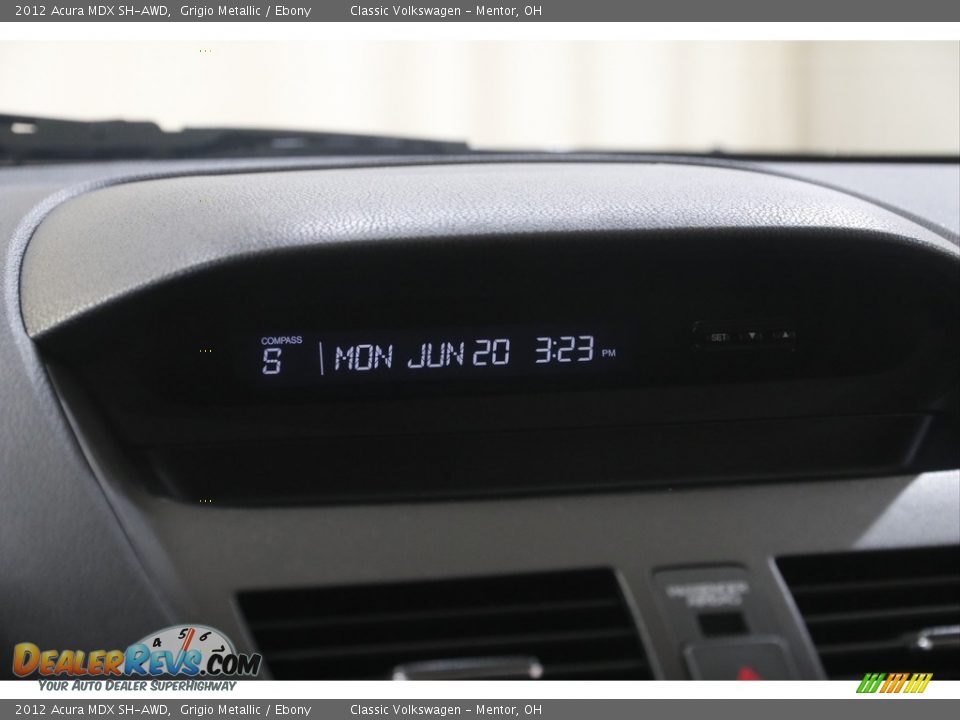 2012 Acura MDX SH-AWD Grigio Metallic / Ebony Photo #10