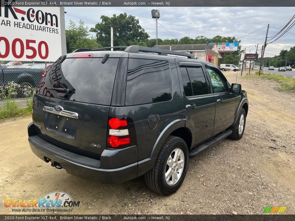 2010 Ford Explorer XLT 4x4 Brilliant Silver Metallic / Black Photo #9