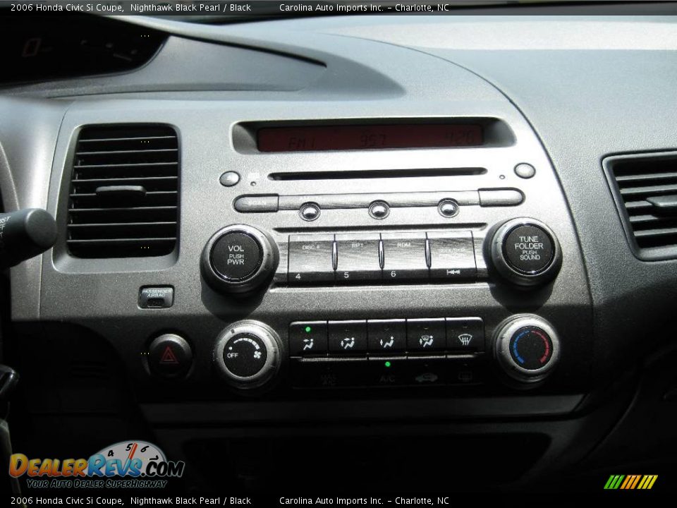 2006 Honda Civic Si Coupe Nighthawk Black Pearl / Black Photo #12