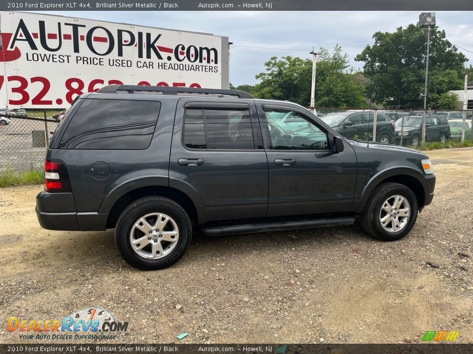 2010 Ford Explorer XLT 4x4 Brilliant Silver Metallic / Black Photo #10