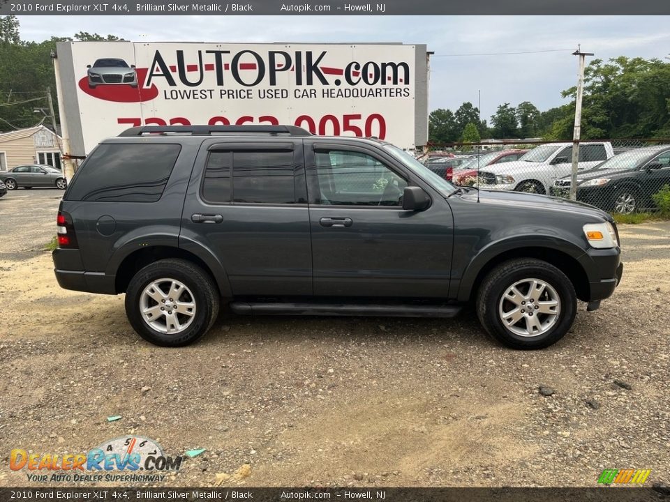 2010 Ford Explorer XLT 4x4 Brilliant Silver Metallic / Black Photo #11