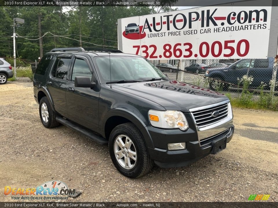 2010 Ford Explorer XLT 4x4 Brilliant Silver Metallic / Black Photo #13