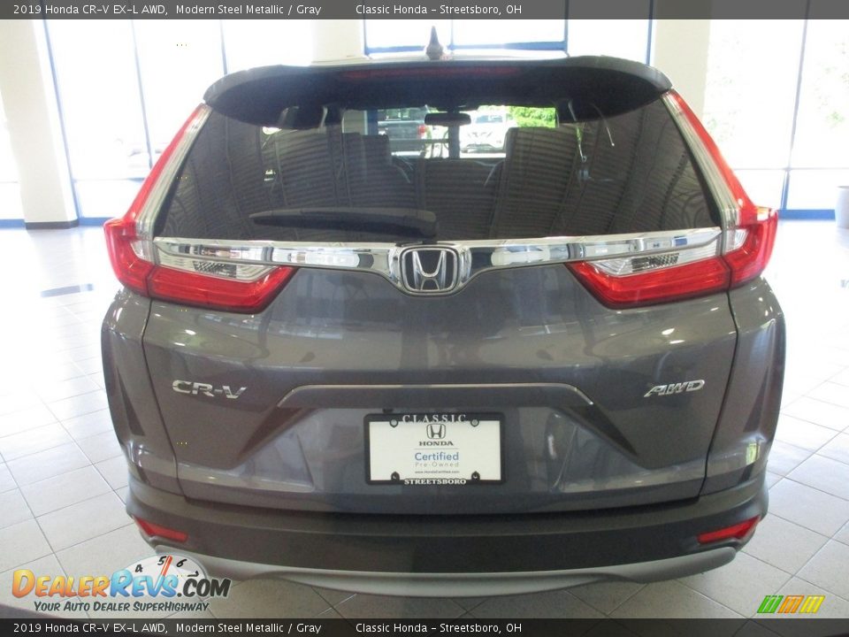 2019 Honda CR-V EX-L AWD Modern Steel Metallic / Gray Photo #8