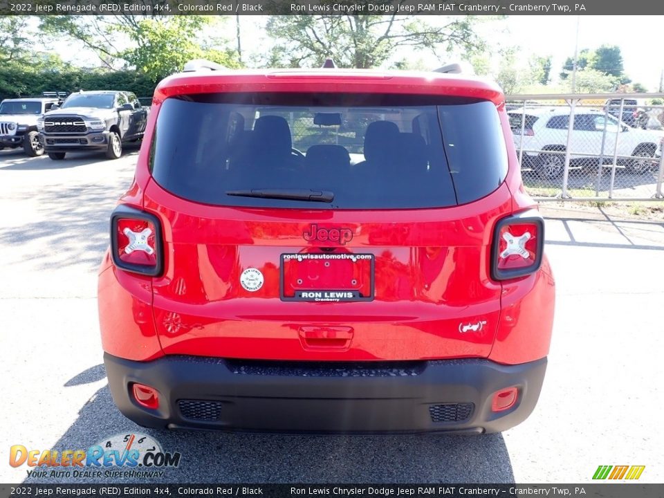 2022 Jeep Renegade (RED) Edition 4x4 Colorado Red / Black Photo #4