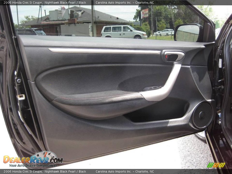 2006 Honda Civic Si Coupe Nighthawk Black Pearl / Black Photo #14