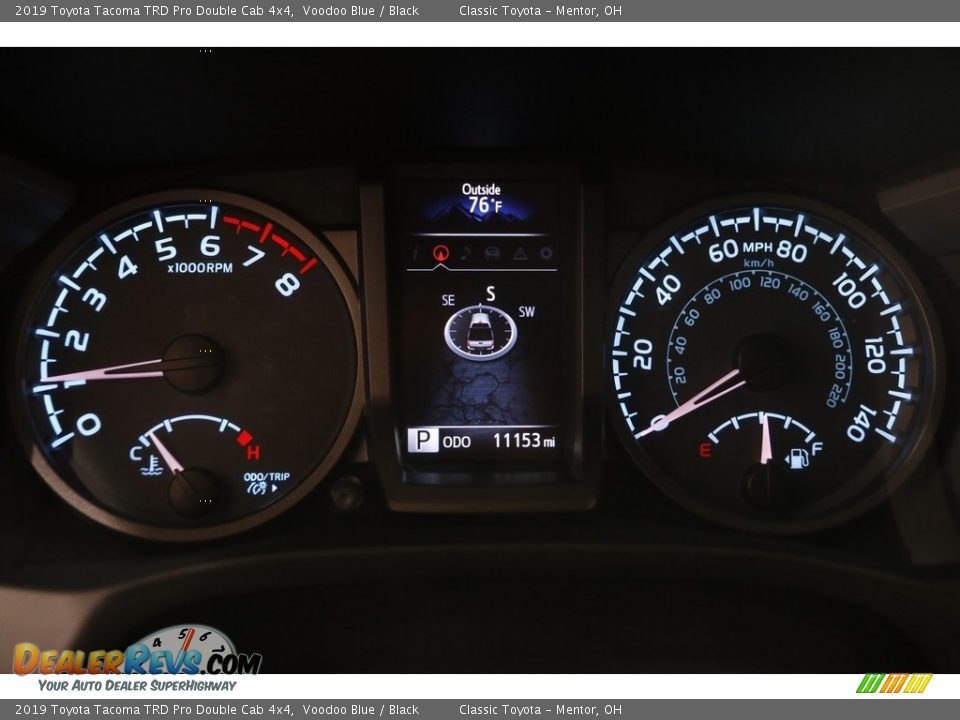 2019 Toyota Tacoma TRD Pro Double Cab 4x4 Gauges Photo #8