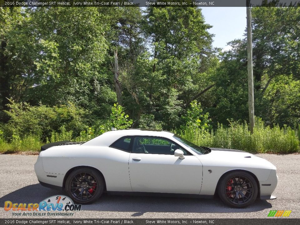 2016 Dodge Challenger SRT Hellcat Ivory White Tri-Coat Pearl / Black Photo #5