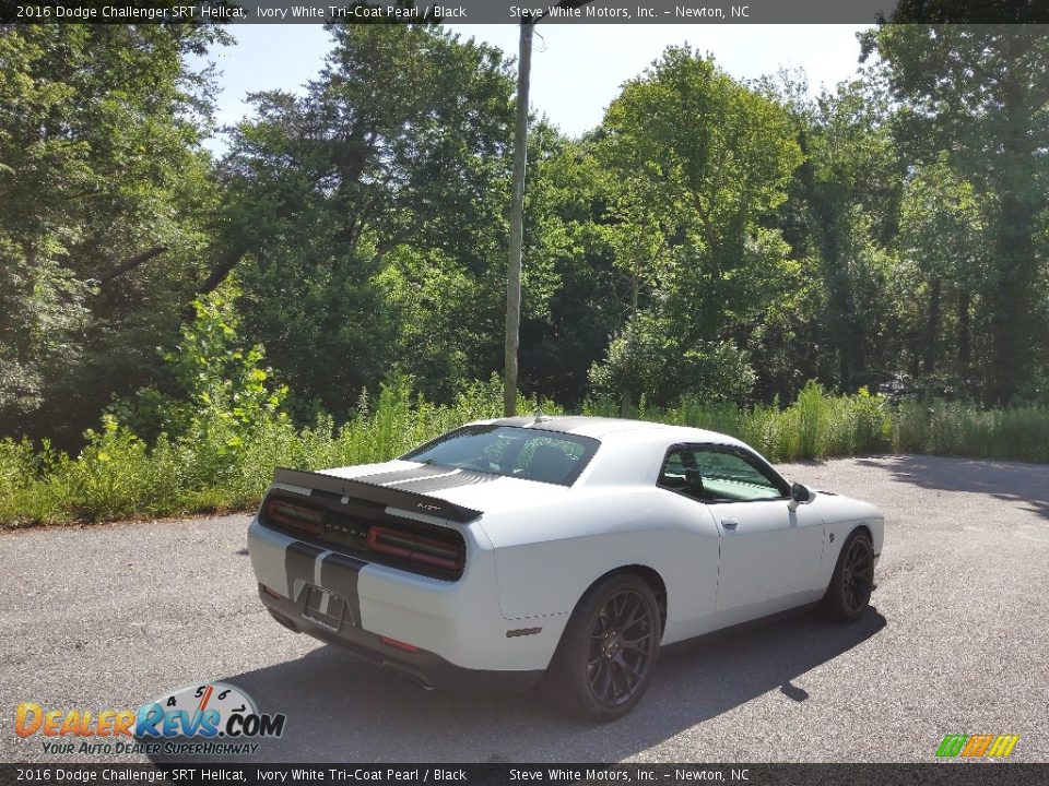 2016 Dodge Challenger SRT Hellcat Ivory White Tri-Coat Pearl / Black Photo #6