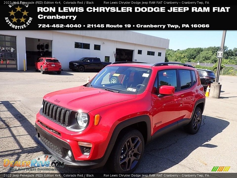 2022 Jeep Renegade (RED) Edition 4x4 Colorado Red / Black Photo #1