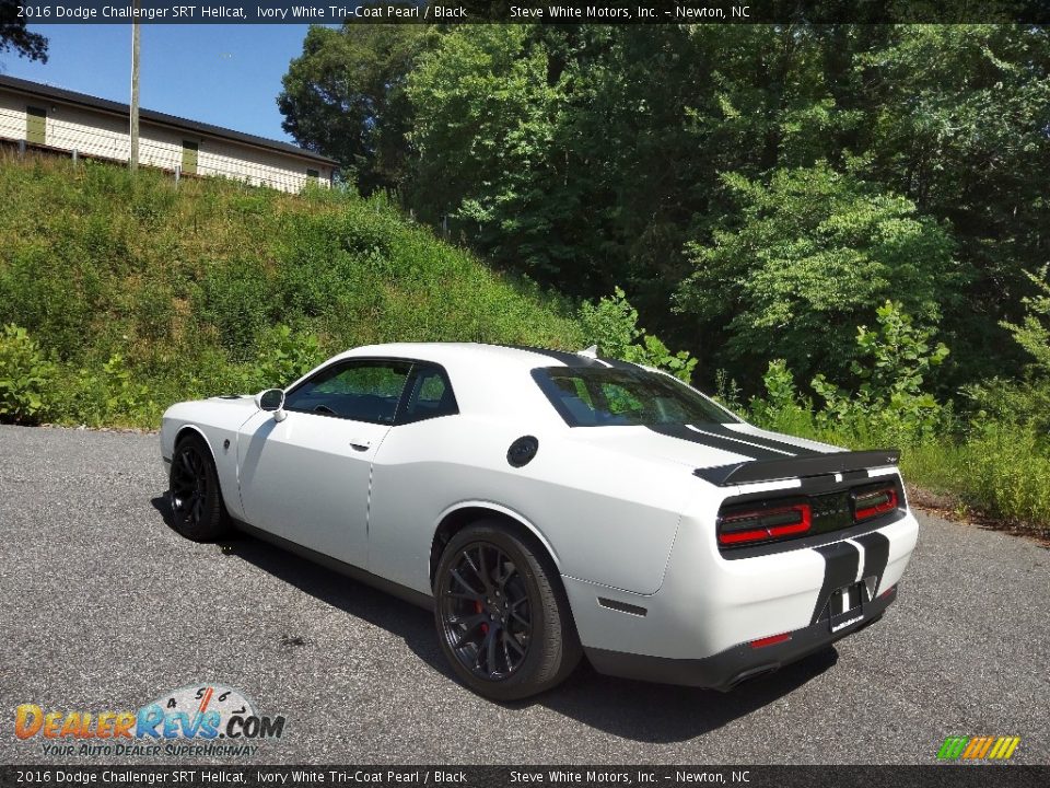 2016 Dodge Challenger SRT Hellcat Ivory White Tri-Coat Pearl / Black Photo #8